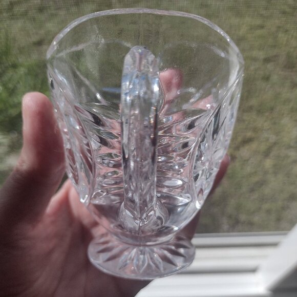 Vintage Interlux crystal, or lead crystal creamer cup - Picture 3 of 7